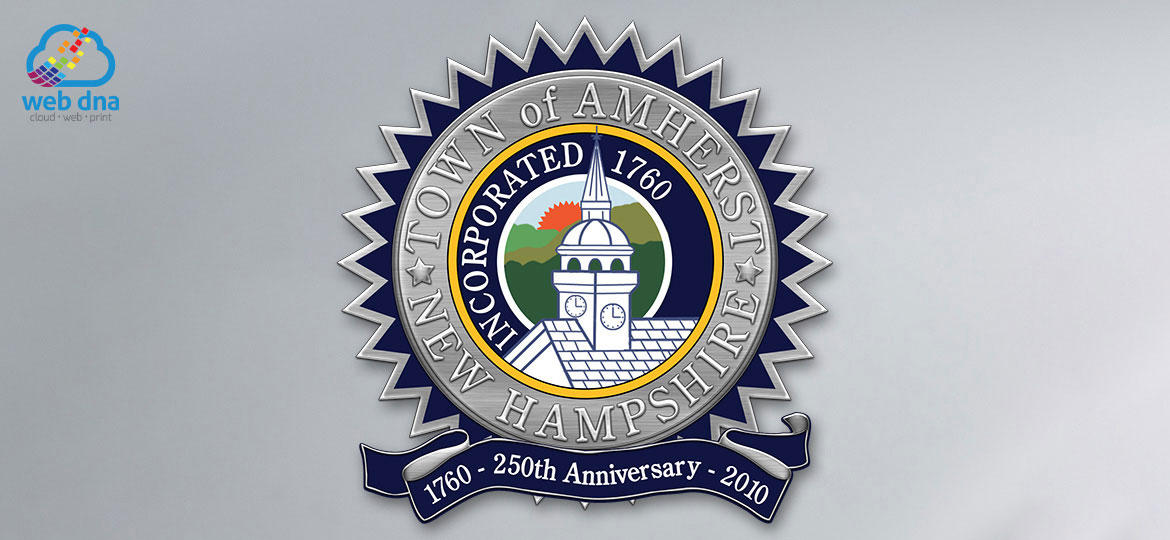 Logo design for Town of Amherst New Hampshire 250th anniversary